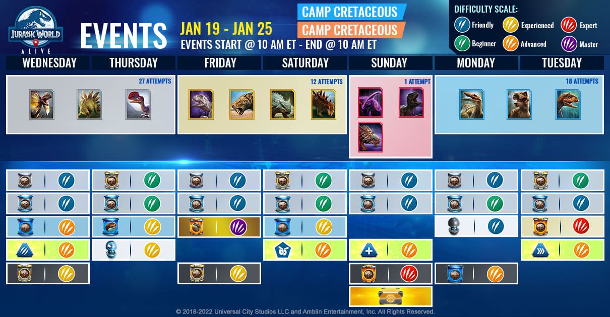 JWA 01月19日 本週活動