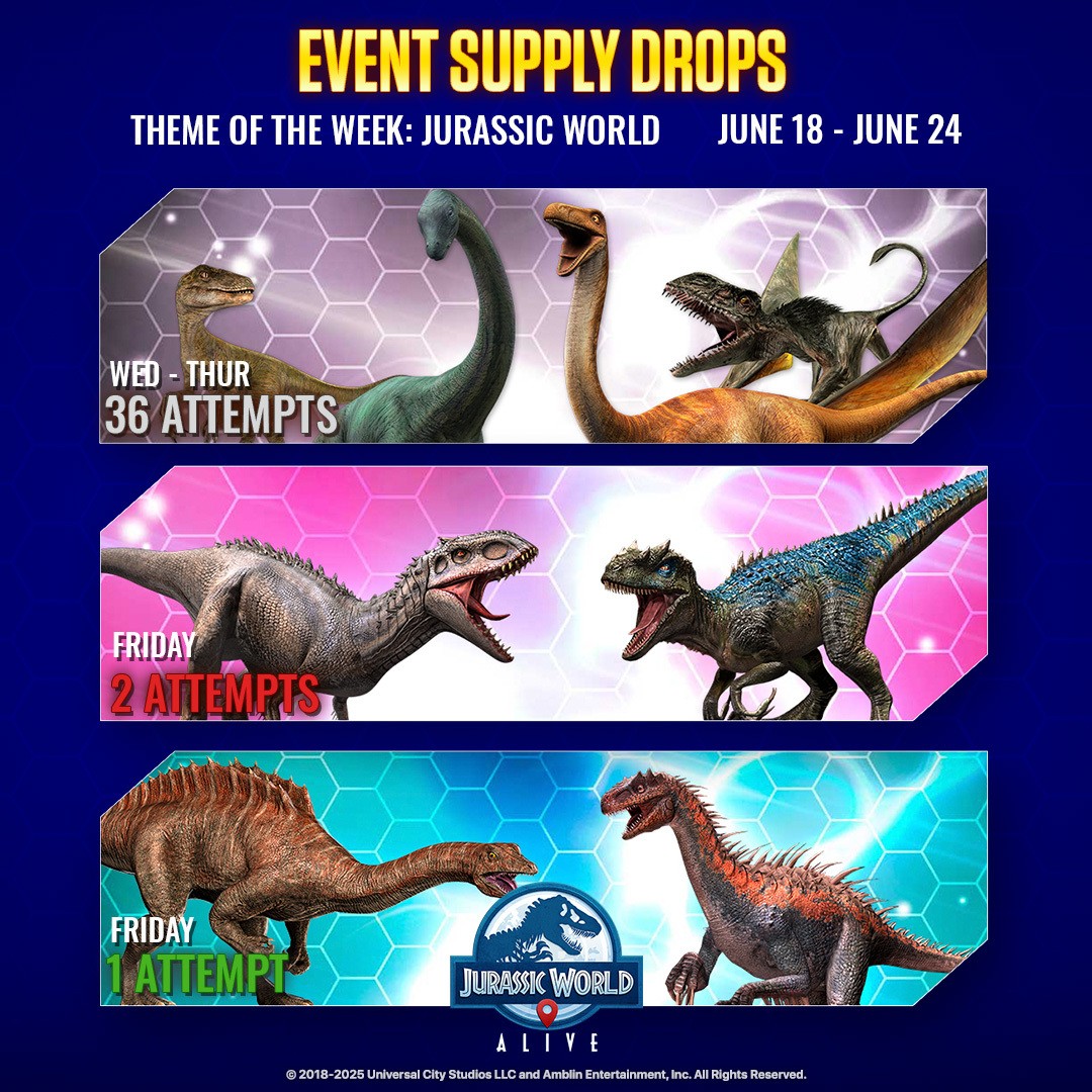 JWA EVENTS 台灣時間 06月18日~06月25日