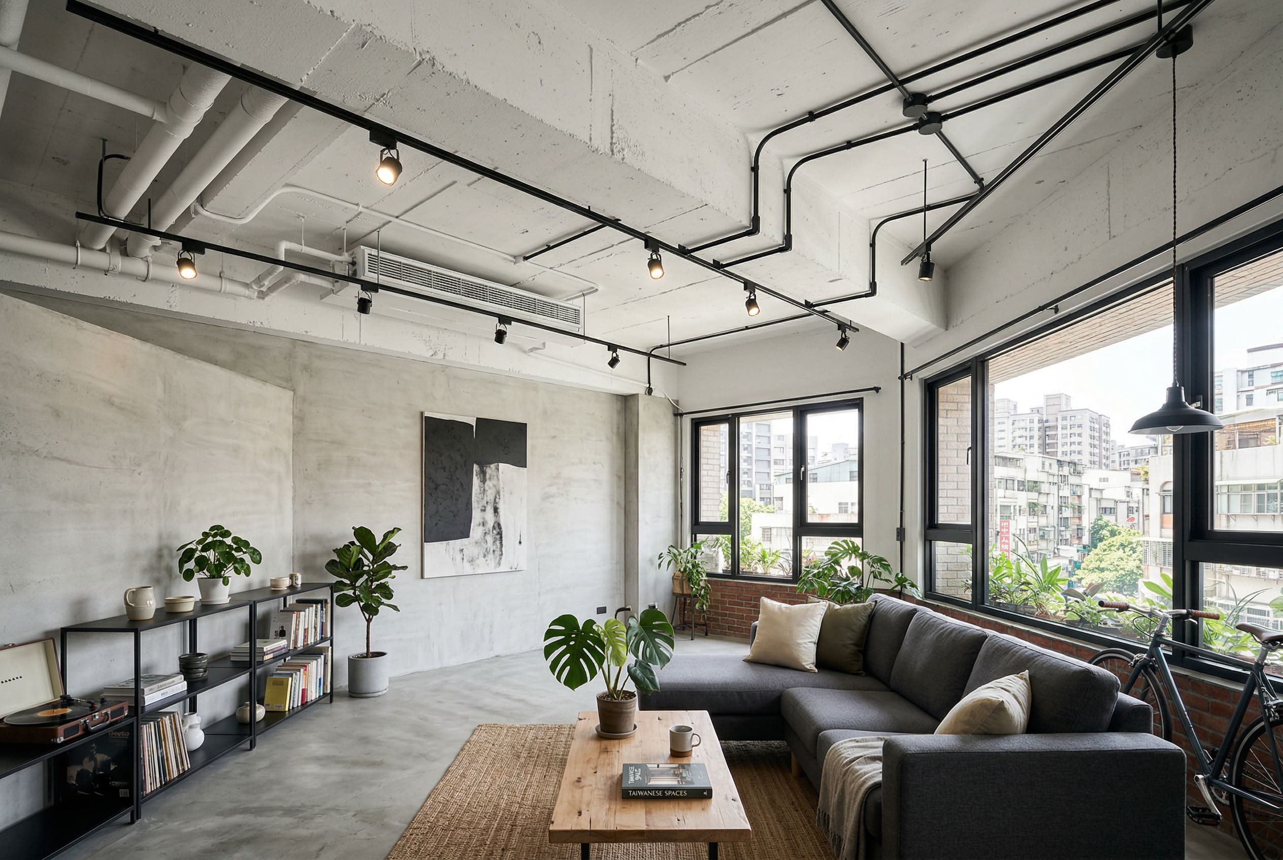 高雄舊屋翻新明管天花板.jpg